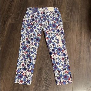 New size 4 slim gap patterned dress pants